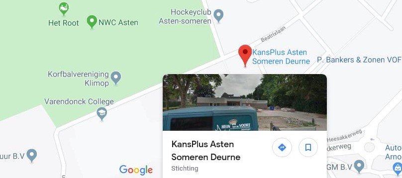 Route beschrijving via Google Maps
